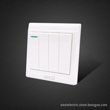 4 Gang 2 Way Electrical Wall Switch